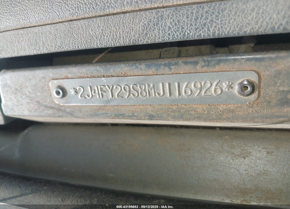 1991 JEEP WRANGLER / YJ VIN: 2J4FY29S8MJ116926