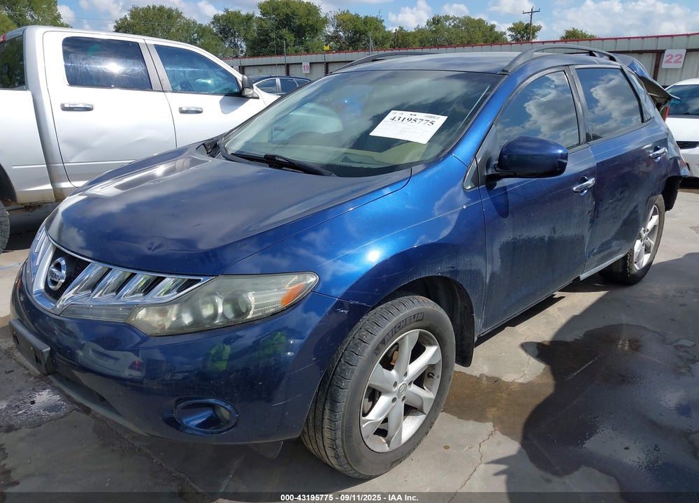 2010 NISSAN MURANO VIN: JN8AZ1MU5AW002102