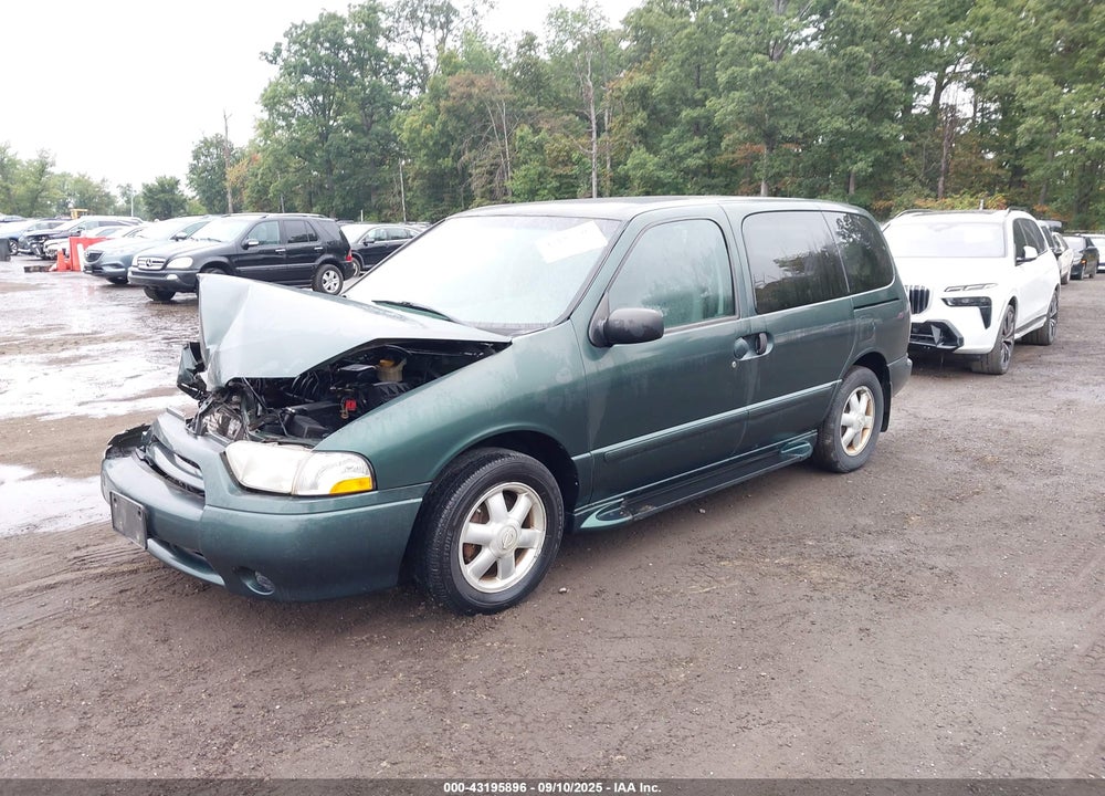 2002 NISSAN QUEST GXE VIN: 4N2ZN15T42D819118