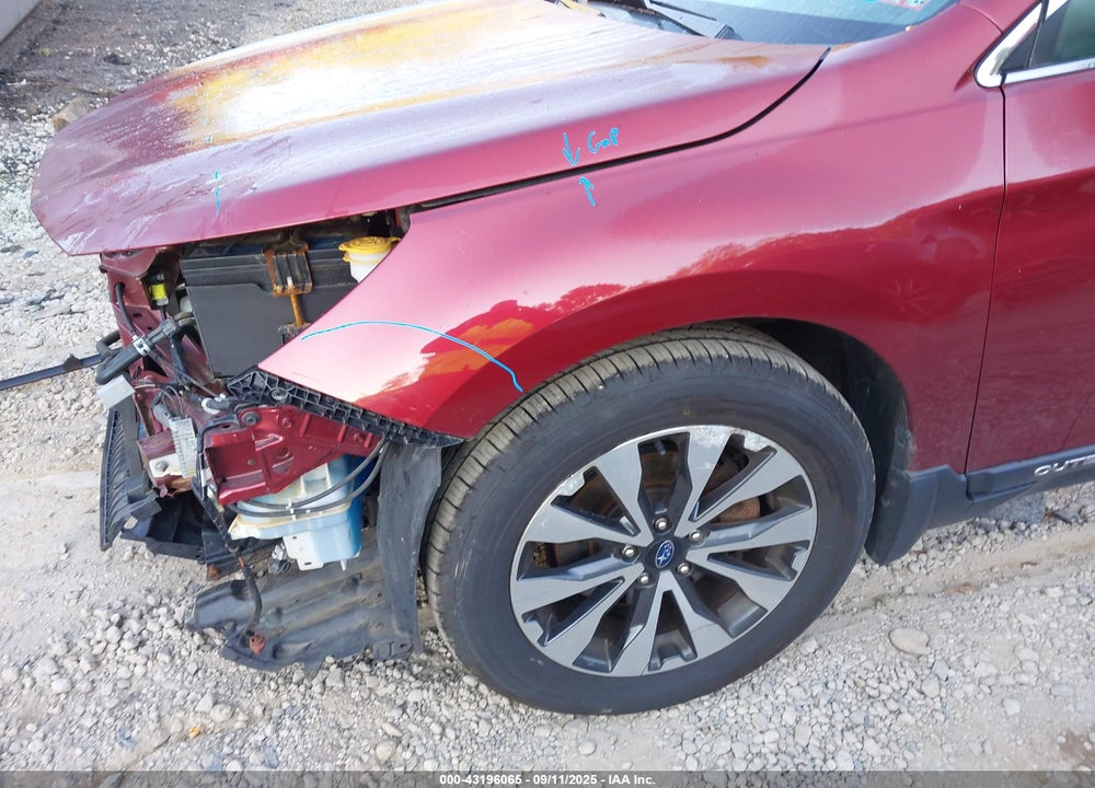 2017 SUBARU OUTBACK VIN: 4S4BSENC5H3316972
