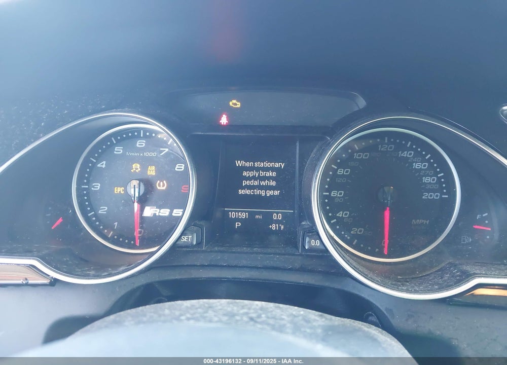 2013 AUDI RS 5 4.2 VIN: WUAC6AFR7DA901523