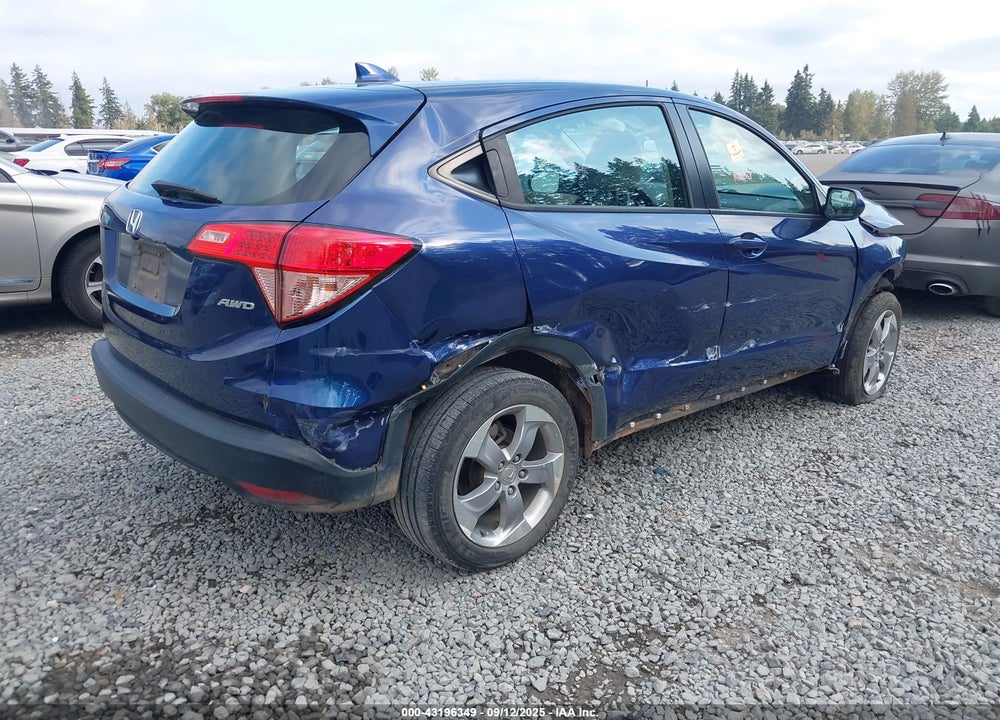 2017 HONDA HR-V VIN: 3CZRU6H39HG701229