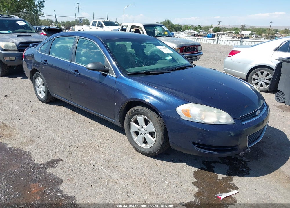 2008 CHEVROLET IMPALA LT VIN: 2G1WT58K789121333