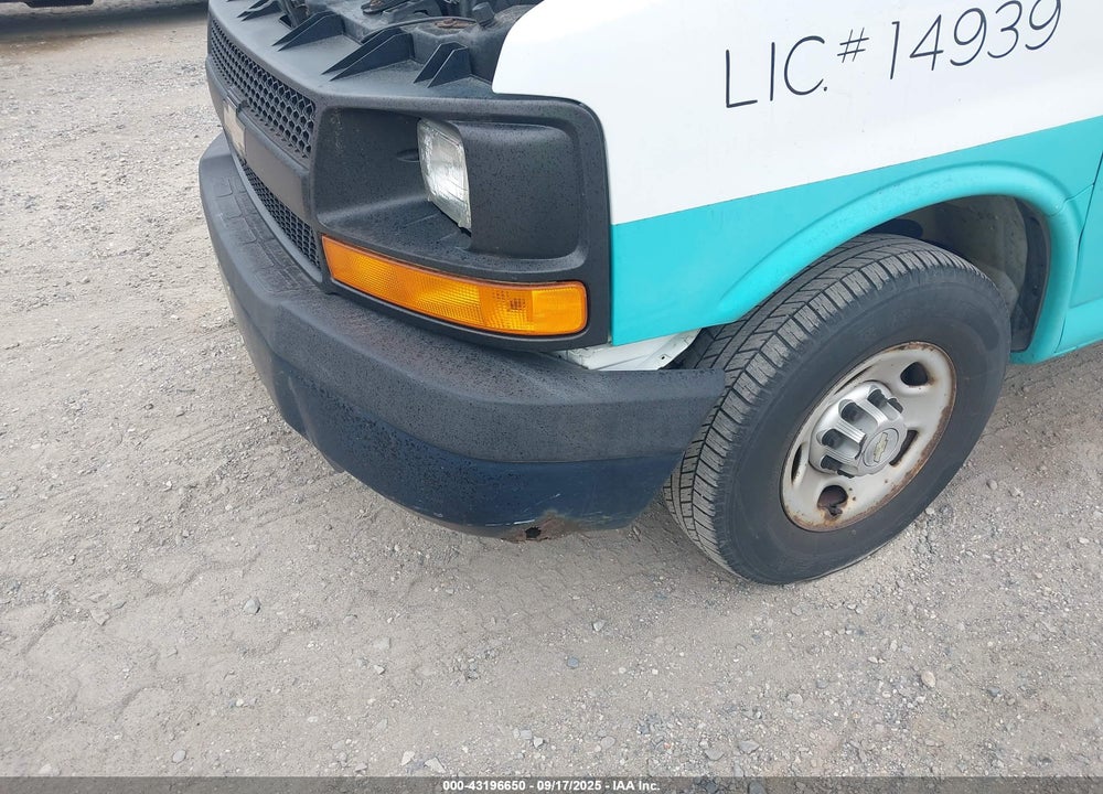 2012 CHEVROLET EXPRESS 2500 WORK VAN VIN: 1GCWGFCA7C1152224