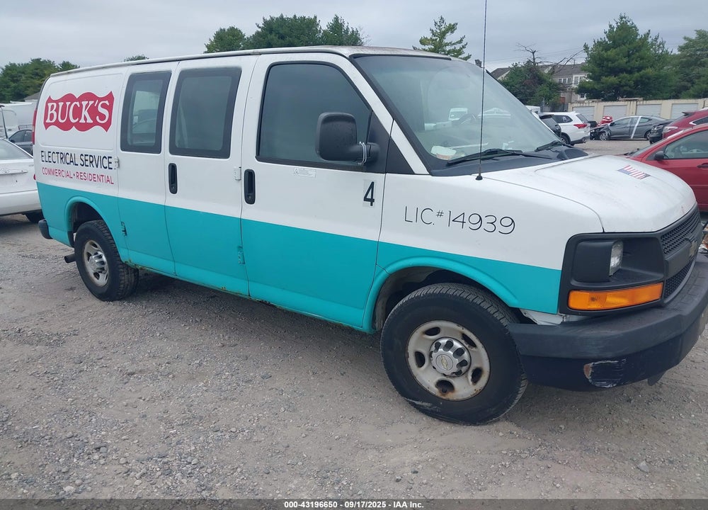 2012 CHEVROLET EXPRESS 2500 WORK VAN VIN: 1GCWGFCA7C1152224