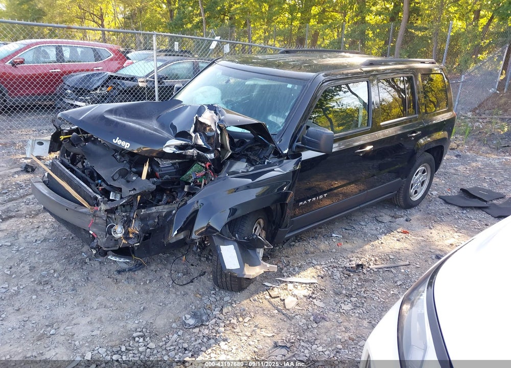 2016 JEEP PATRIOT VIN: 1C4NJRBBXGD767525