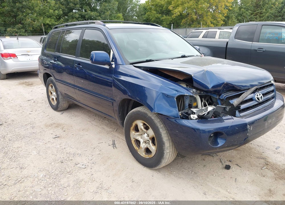 2006 TOYOTA HIGHLANDER V6 VIN: JTEGP21A160105695