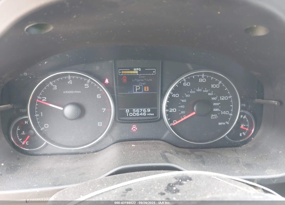 2014 SUBARU OUTBACK VIN: 4S4BRBLC7E3309899
