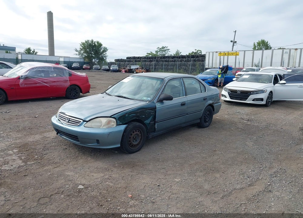 2000 HONDA CIVIC LX VIN: 2HGEJ6674YH586933