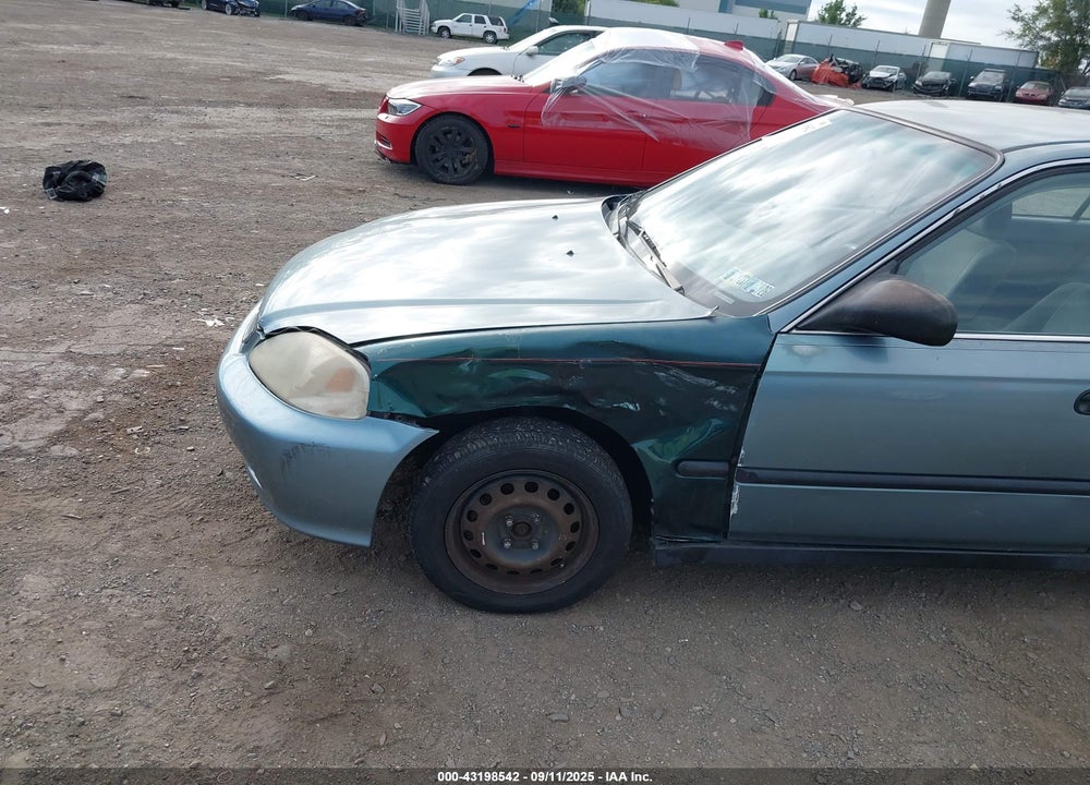 2000 HONDA CIVIC LX VIN: 2HGEJ6674YH586933