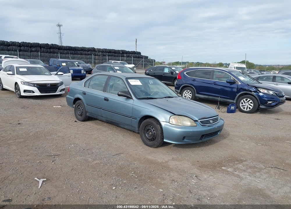 2000 HONDA CIVIC LX VIN: 2HGEJ6674YH586933