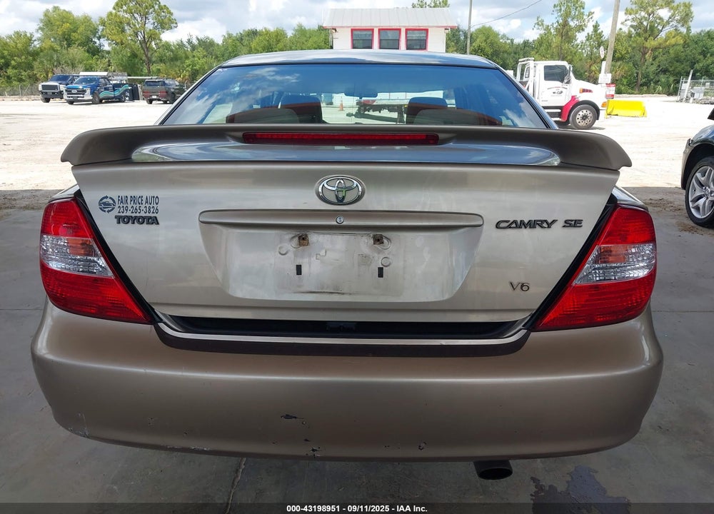 2002 TOYOTA CAMRY SE V6 VIN: 4T1BF32K02U505101