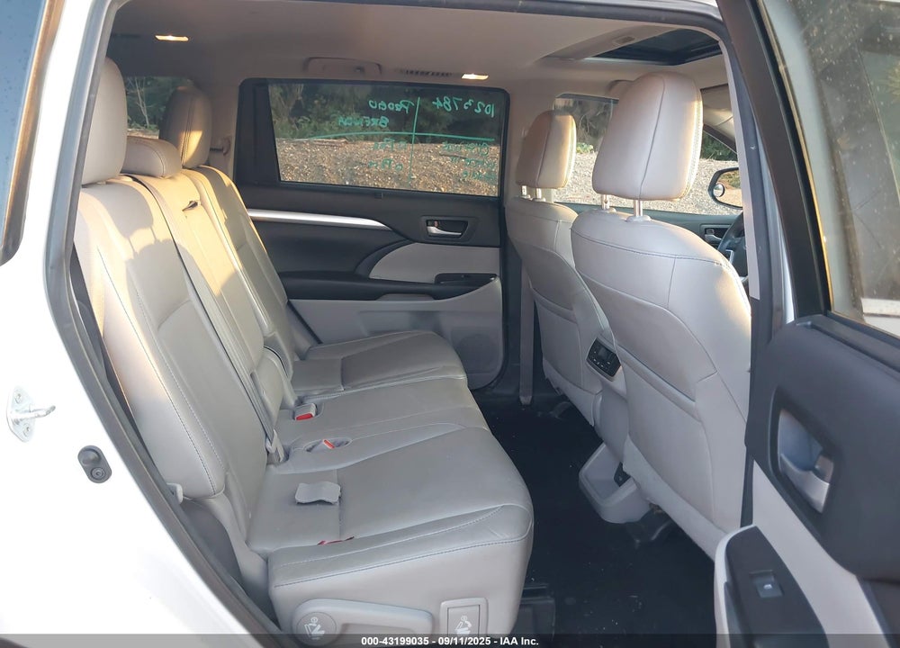 2016 TOYOTA HIGHLANDER VIN: 5TDJKRFH8GS500964
