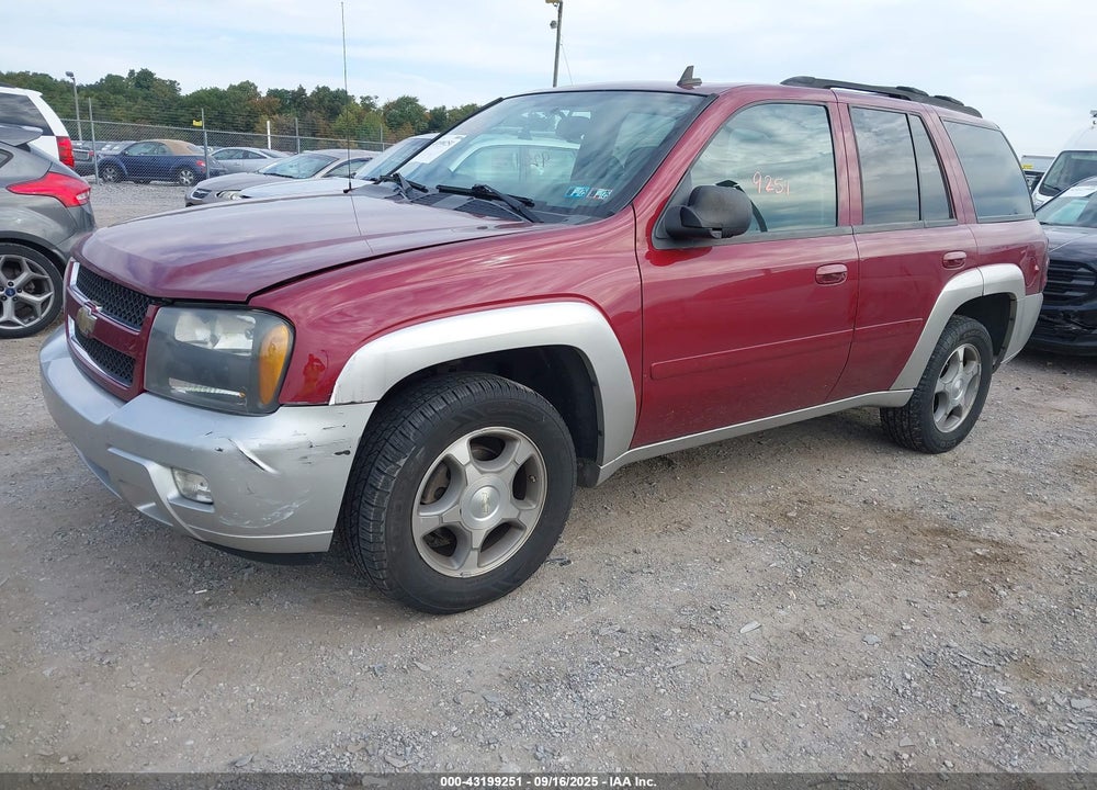 2008 CHEVROLET TRAILBLAZER LT VIN: 1GNDT13S782255134