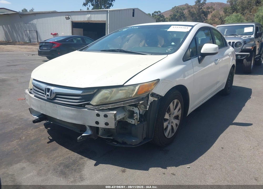 2012 HONDA CIVIC LX VIN: 19XFB2F59CE347082