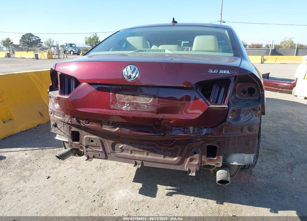 2012 VOLKSWAGEN PASSAT VIN: 1VWCM7A39CC011016