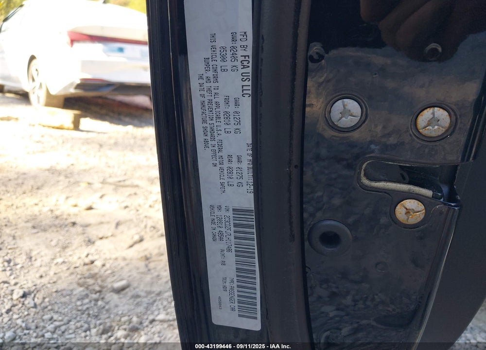 2020 DODGE CHALLENGER VIN: 2C3CDZFJ7LH117486