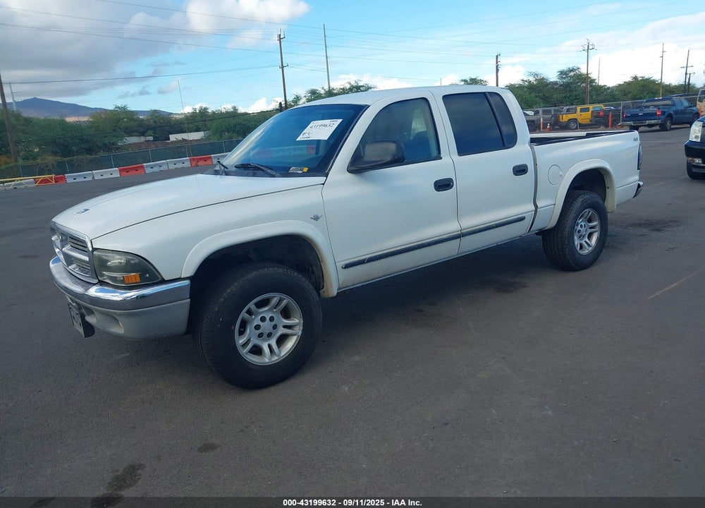 2002 DODGE DAKOTA SLT VIN: 1B7HG48Z82S517093