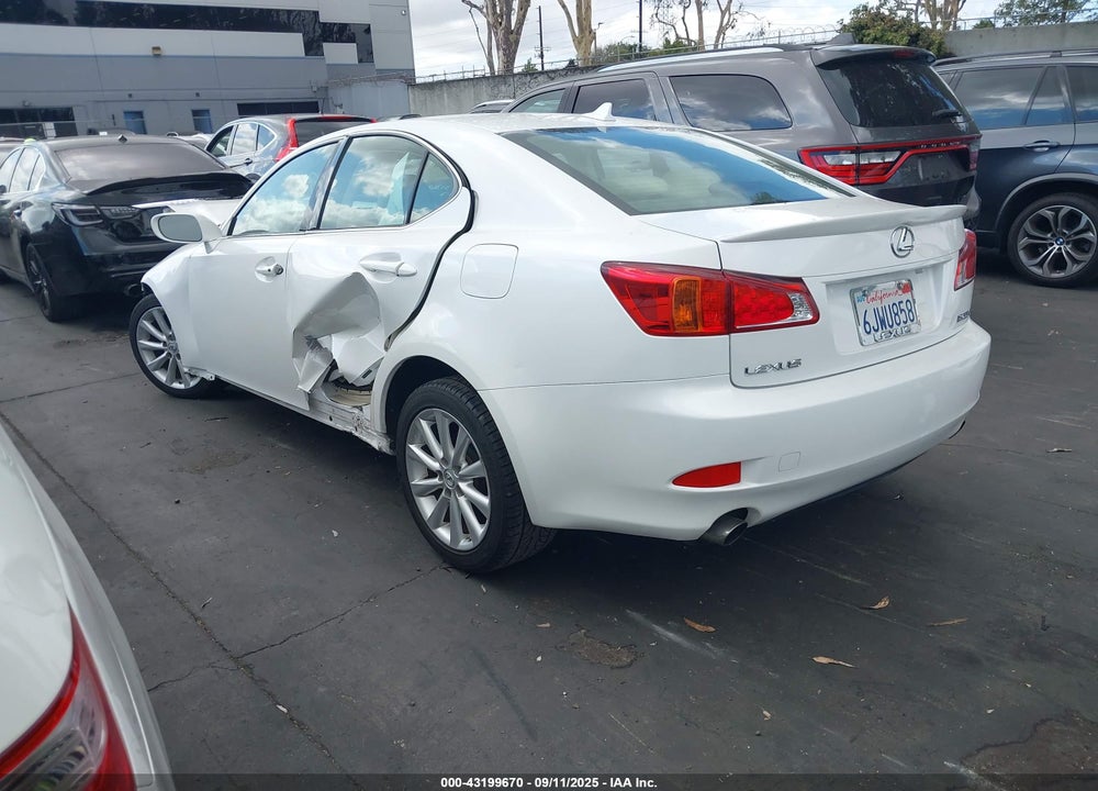 2009 LEXUS IS 250 VIN: JTHBK262695104501