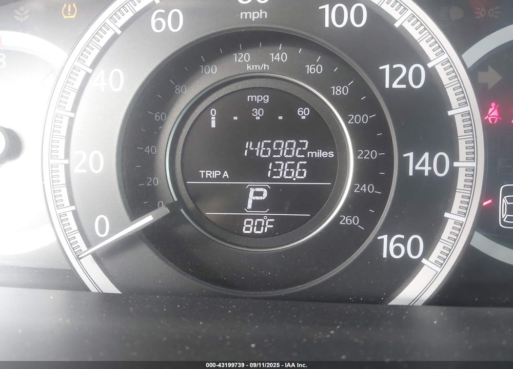 2013 HONDA ACCORD EX-L VIN: 1HGCR2F8XDA002013