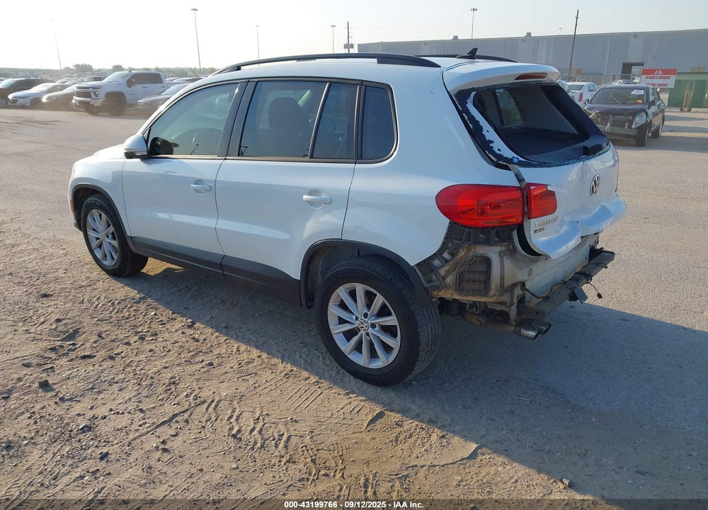 2018 VOLKSWAGEN TIGUAN LIMITED 2.0T VIN: WVGBV7AX9JK003009
