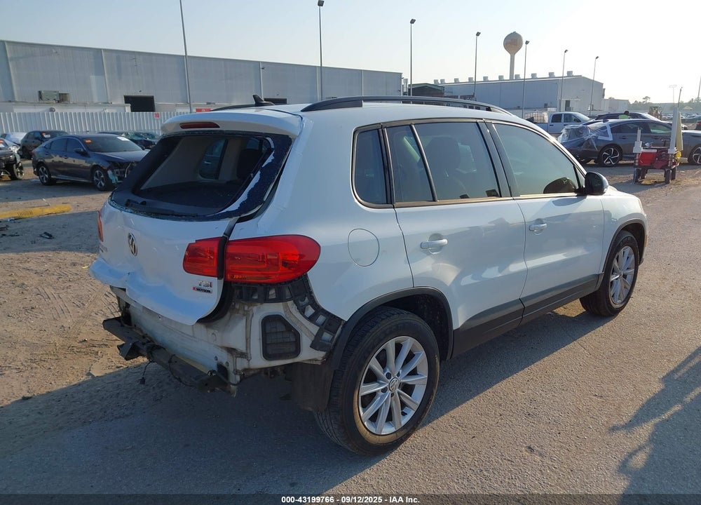 2018 VOLKSWAGEN TIGUAN LIMITED 2.0T VIN: WVGBV7AX9JK003009