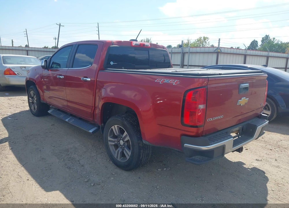 2016 CHEVROLET COLORADO LT VIN: 1GCGTCE30G1106950