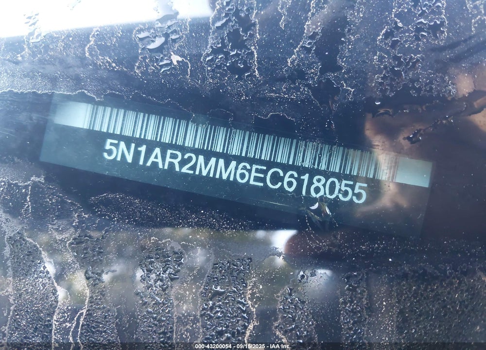 2014 NISSAN PATHFINDER VIN: 5N1AR2MM6EC618055