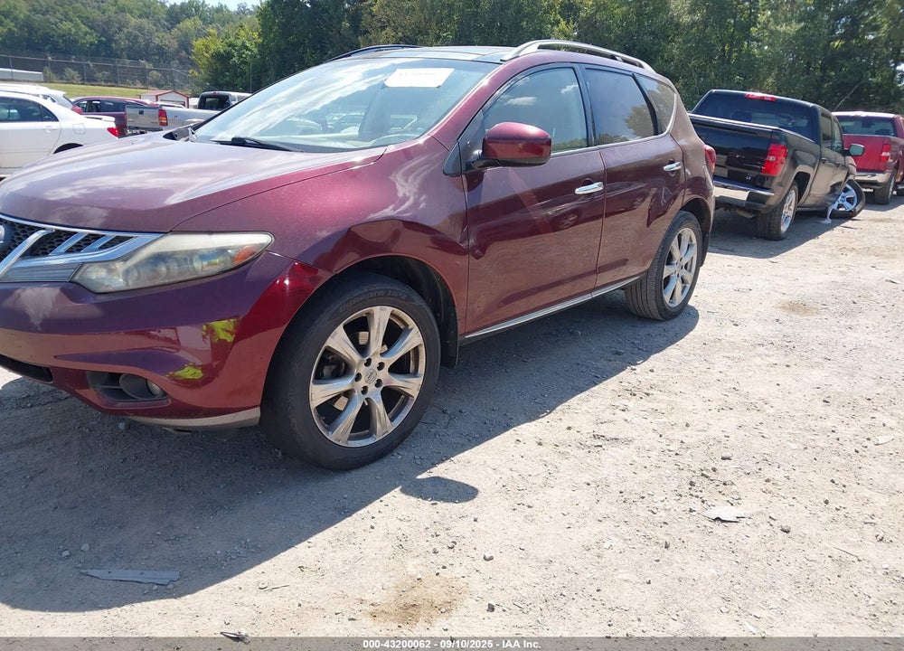 2012 NISSAN MURANO VIN: JN8AZ1MWXCW206740