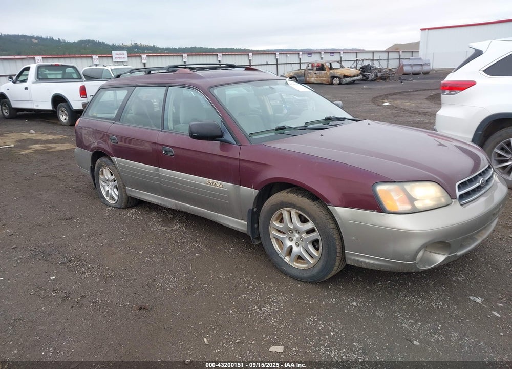 2001 SUBARU OUTBACK VIN: 4S3BH665X17630642