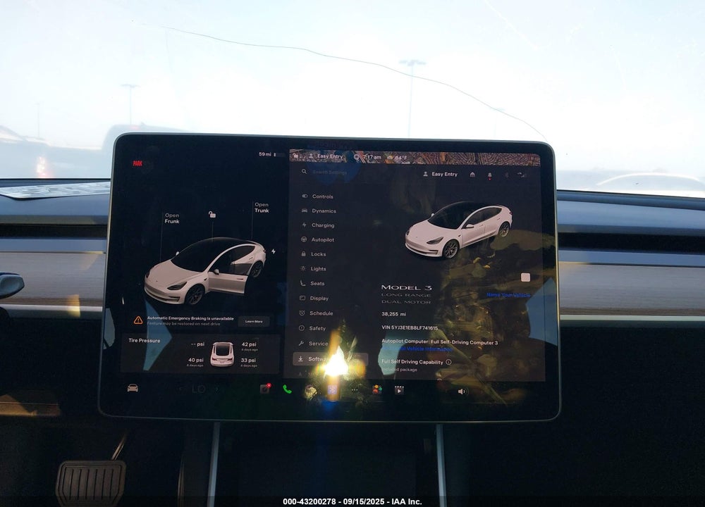 2020 TESLA MODEL 3 VIN: 5YJ3E1EB8LF741615