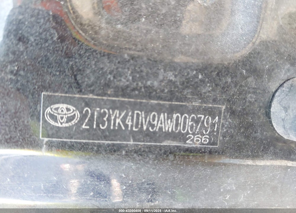 2010 TOYOTA RAV4 LIMITED V6 VIN: 2T3YK4DV9AW006791
