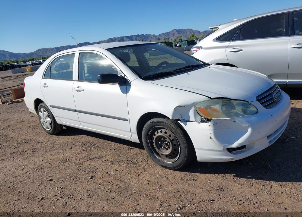 2003 TOYOTA COROLLA CE VIN: JTDBR32E930047475