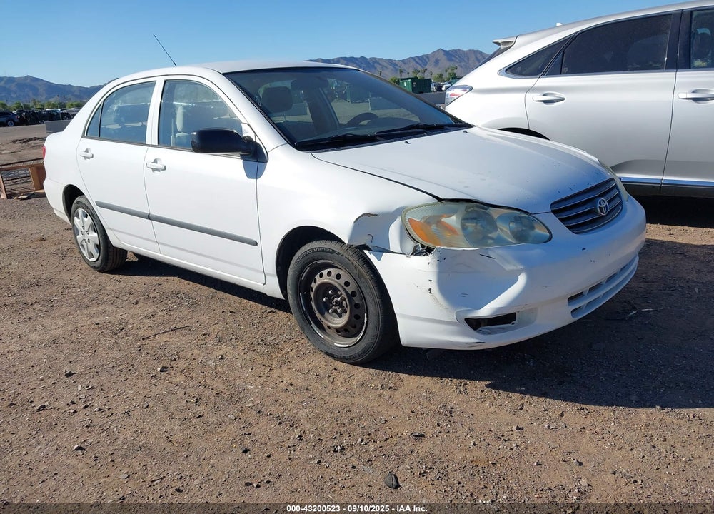 2003 TOYOTA COROLLA CE VIN: JTDBR32E930047475