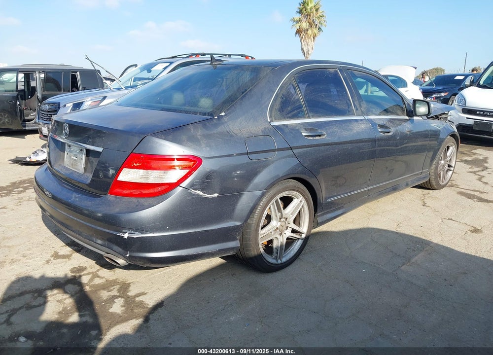 2009 MERCEDES-BENZ C CLASS VIN: WDDGF54X19R079128