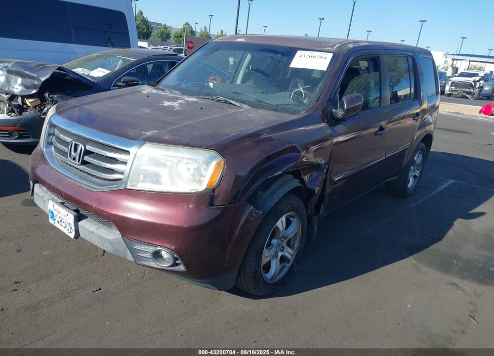 2013 HONDA PILOT EX-L VIN: 5FNYF3H54DB035957