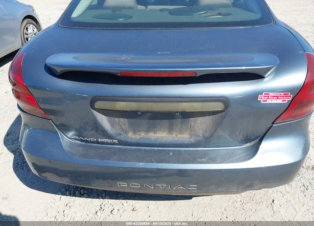 2006 PONTIAC GRAND PRIX VIN: 2G2WP552161284155