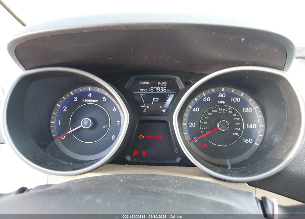 2013 HYUNDAI ELANTRA GLS VIN: KMHDH4AE0DU521984