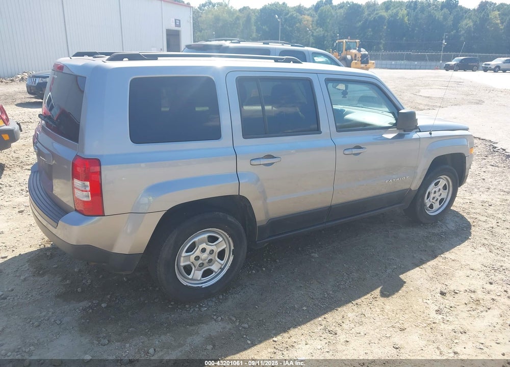 2016 JEEP PATRIOT VIN: 1C4NJPBB8GD519164
