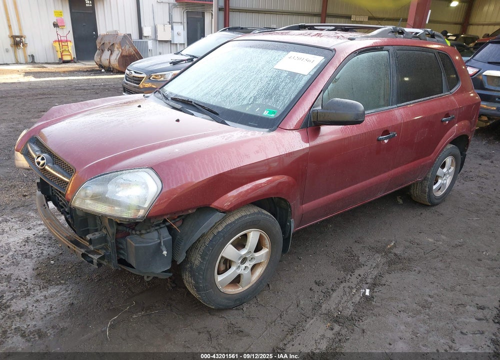 2008 HYUNDAI TUCSON GLS VIN: KM8JM12B18U911418