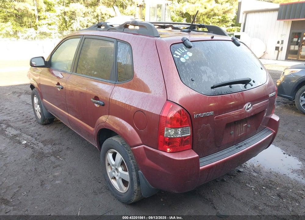 2008 HYUNDAI TUCSON GLS VIN: KM8JM12B18U911418