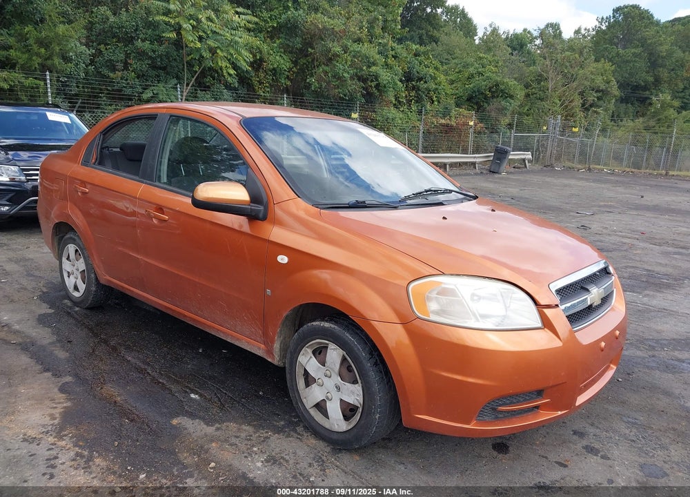2007 CHEVROLET AVEO LS VIN: KL1TD56657B125432