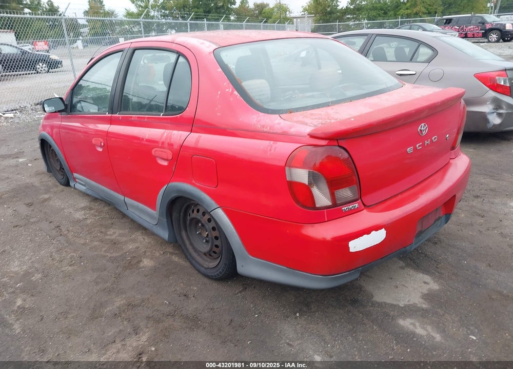 2000 TOYOTA ECHO VIN: JTDBT1230Y0033217