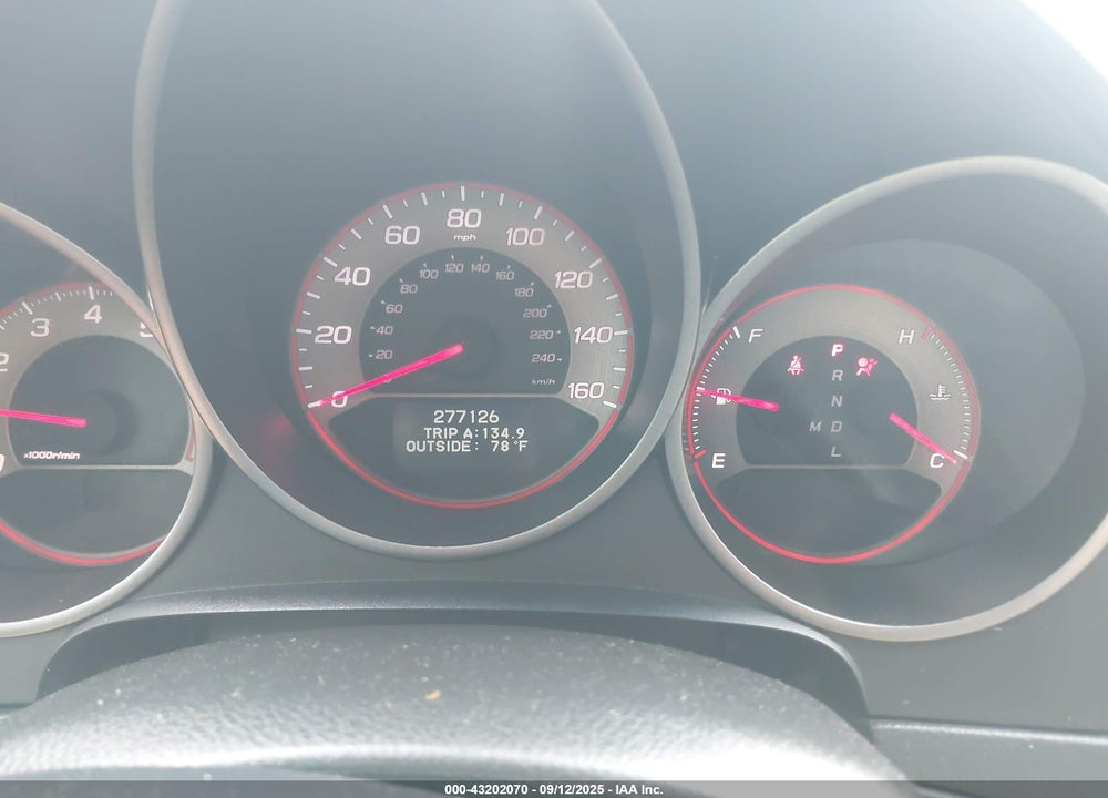 2008 ACURA TL TYPE S VIN: 19UUA76578A011322