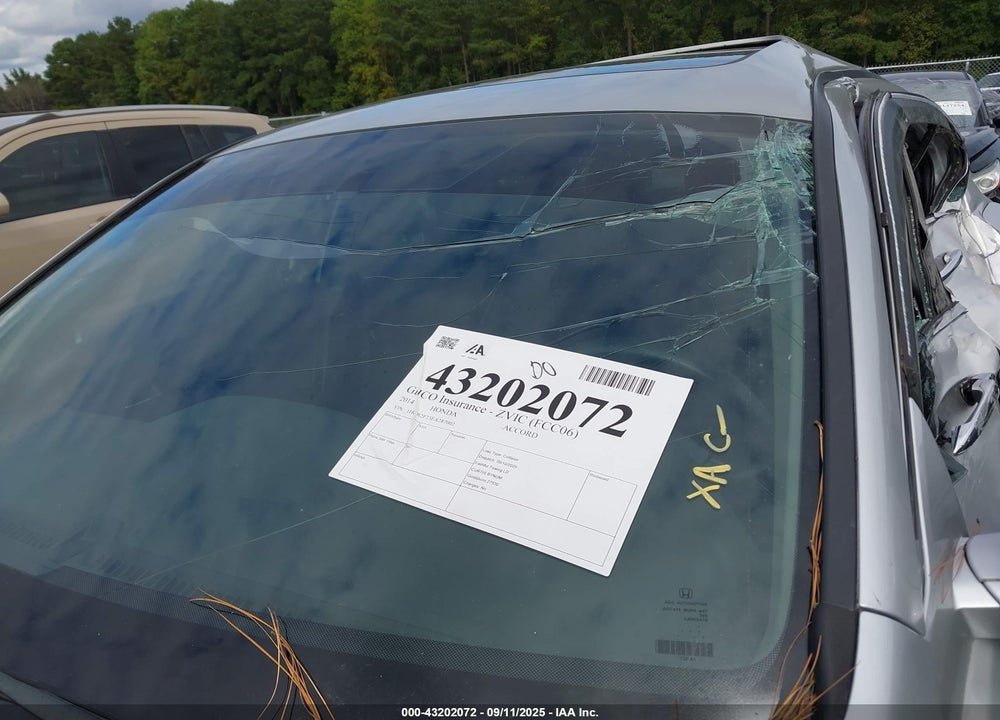 2014 HONDA ACCORD VIN: 1HGCR2F73EA287002