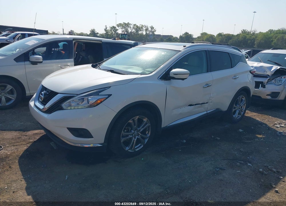 2016 NISSAN MURANO VIN: 5N1AZ2MG2GN167580