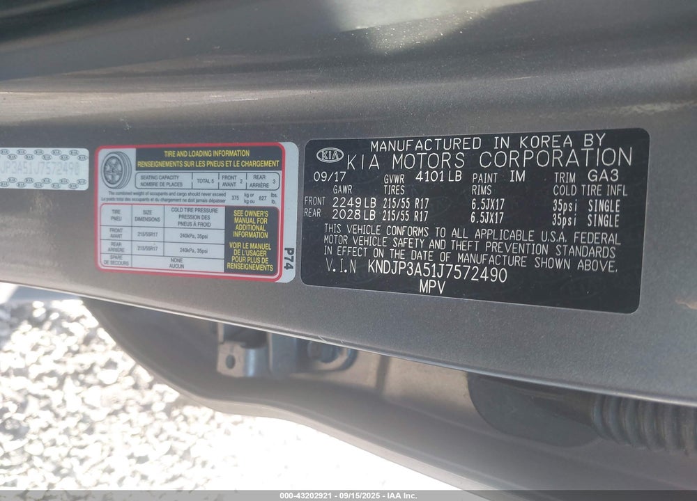 2018 KIA SOUL VIN: KNDJP3A51J7572490