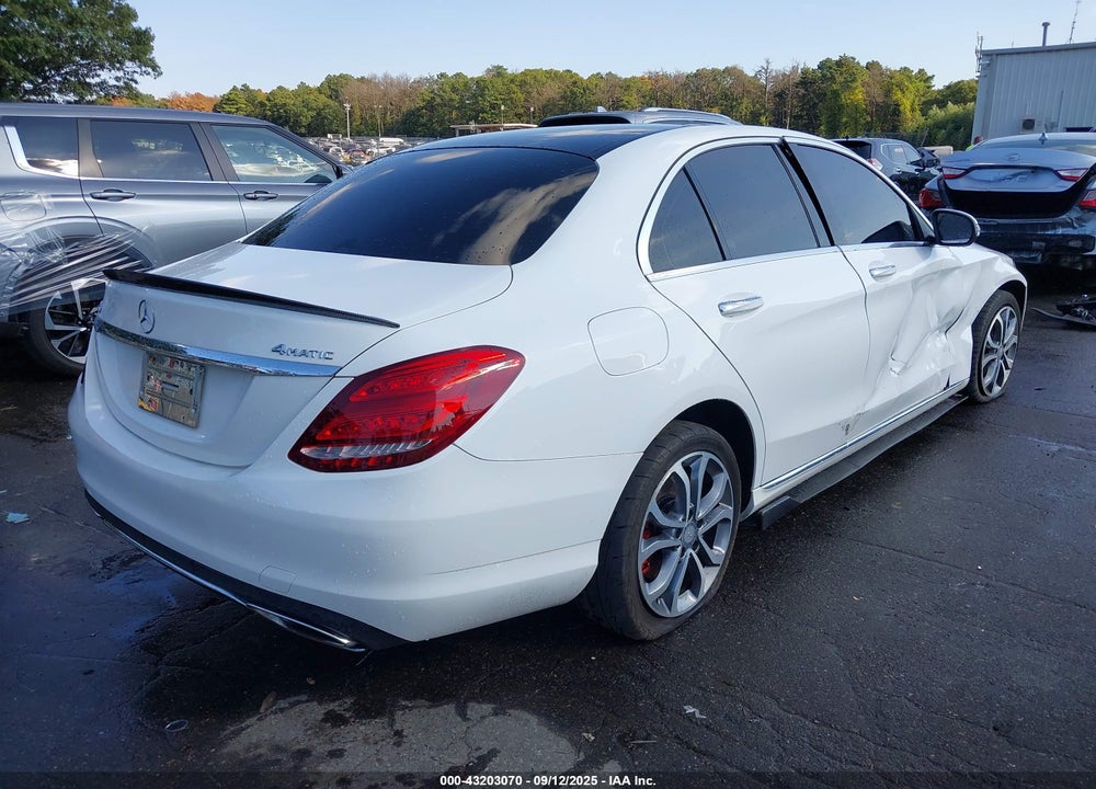 2016 MERCEDES-BENZ C CLASS VIN: WDDWF4KB6GR145943