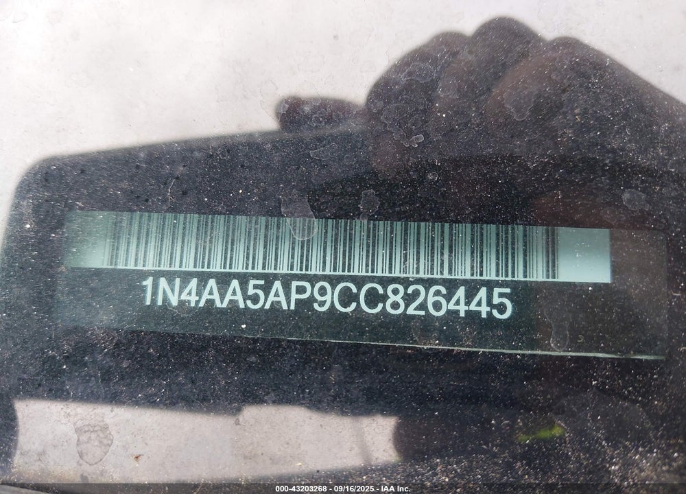 2012 NISSAN MAXIMA VIN: 1N4AA5AP9CC826445