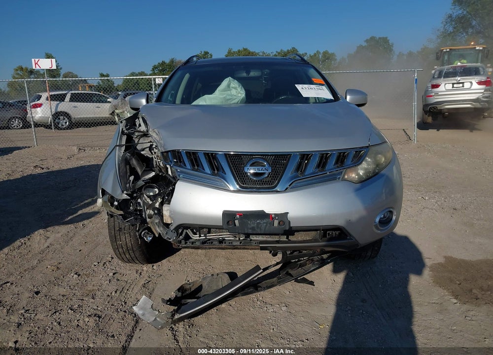 2010 NISSAN MURANO VIN: JN8AZ1MW5AW128980